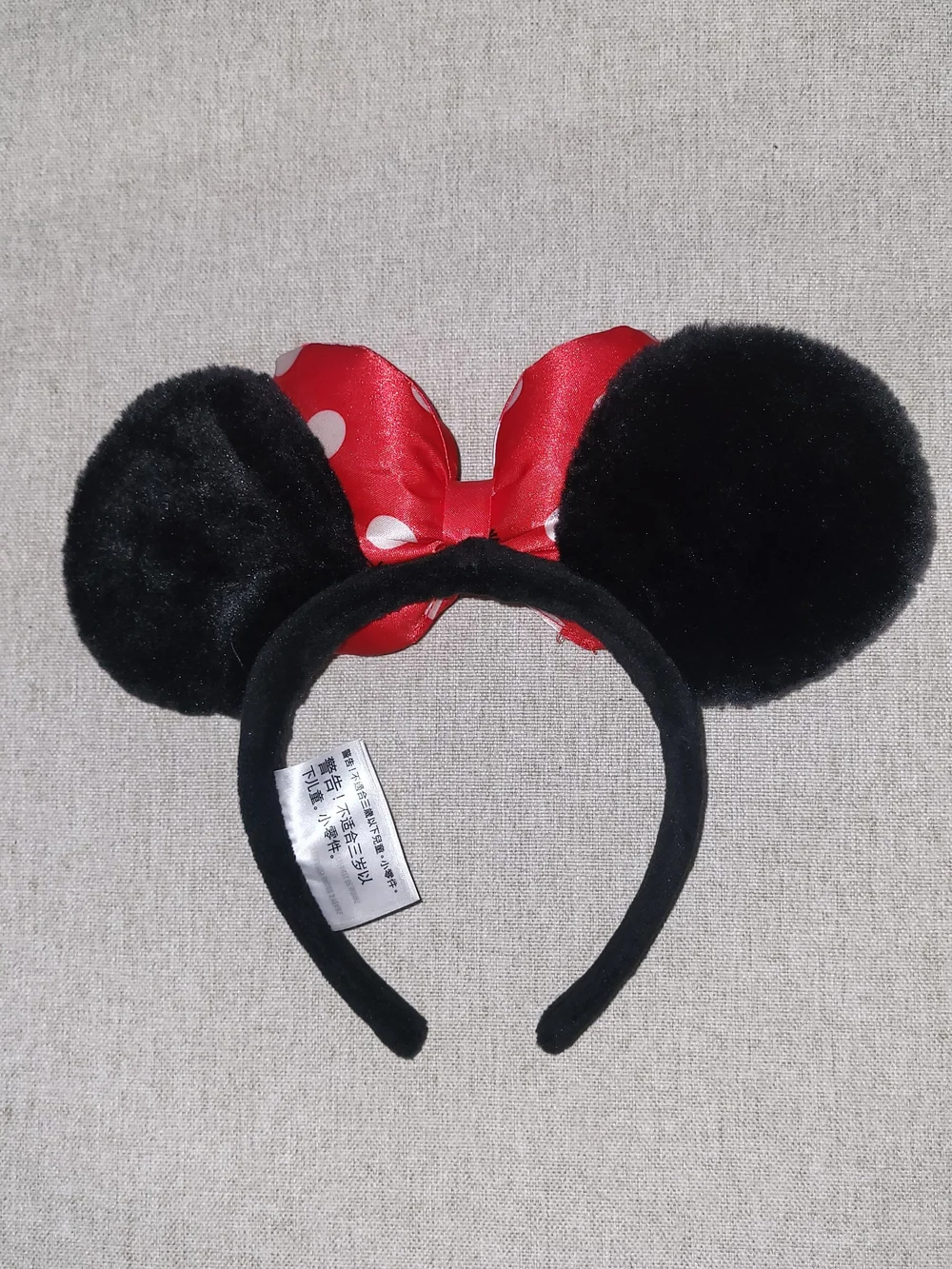 Little Girl Disney Minnie Mouse Red Polka Dot Ear Headband